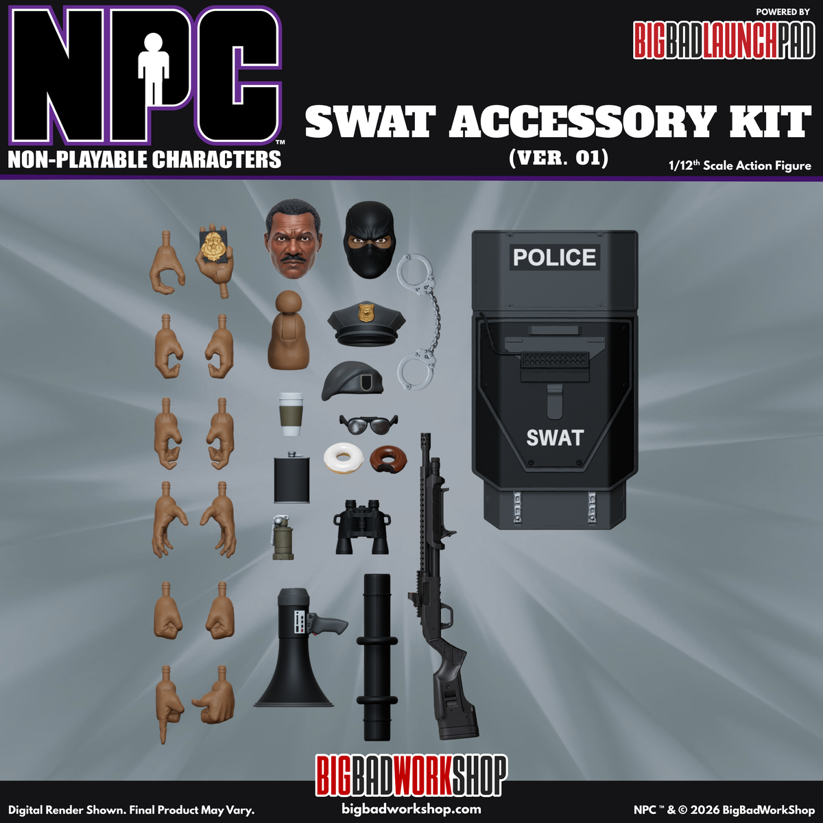 【2027年4〜6月発送予定】Big Bad Work Shop NPC 1/12 SWATアクセサリーキット01 NPC