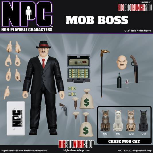 【2027年4〜6月発送予定】Big Bad Work Shop NPC 1/12 マフィアのボス（モブ・ボス） NPC