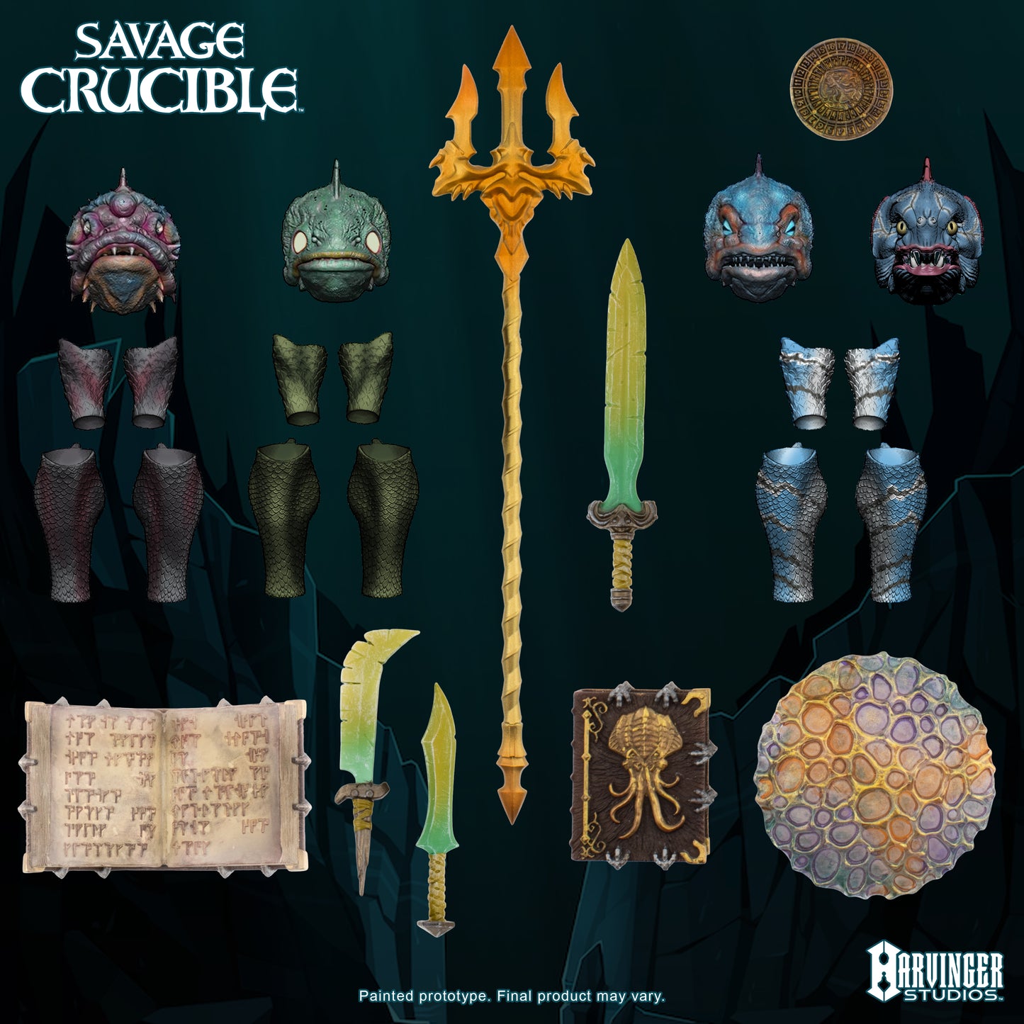 【2025年11月～2026年3月発送予定】Savage Crucible(サベージ・クルーシブル) wave3 　ピラノイドキャラクターパック（ライジング）（Pirahnoid Character pack Rising）  Harvinger Studios SC3