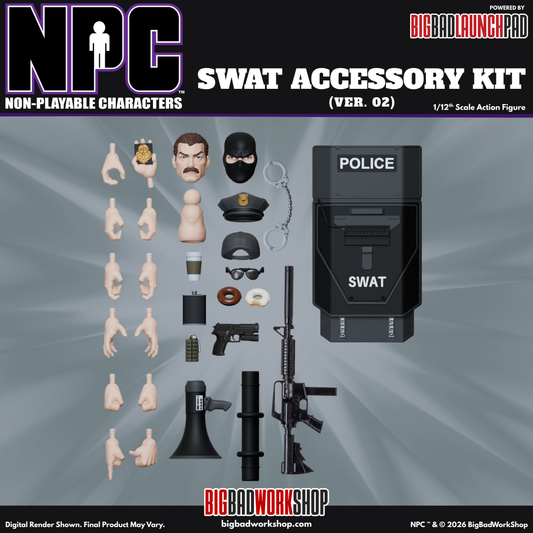 【2027年4〜6月発送予定】Big Bad Work Shop NPC 1/12 SWATアクセサリーキット02 NPC