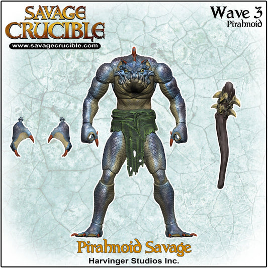【2025年11月～2026年3月発送予定】Savage Crucible(サベージ・クルーシブル) wave3 　ピラノイド（サベージ）（Piranoid Savage）  Harvinger Studios SC3