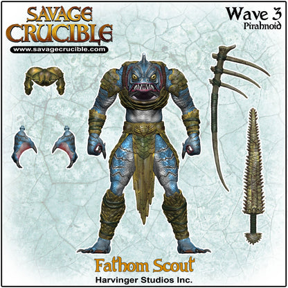 【2025年11月～2026年3月発送予定】Savage Crucible(サベージ・クルーシブル) wave3 　ファトゥム・スカウト（Fathom Scout）  Harvinger Studios SC3