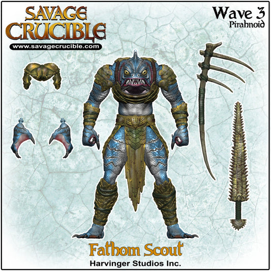 【2025年11月～2026年3月発送予定】Savage Crucible(サベージ・クルーシブル) wave3 　ファトゥム・スカウト（Fathom Scout）  Harvinger Studios SC3