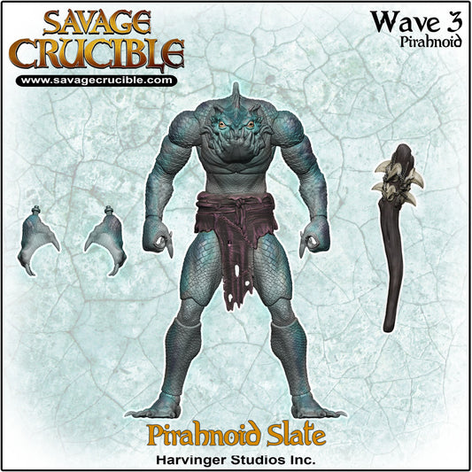 【2025年11月～2026年3月発送予定】Savage Crucible(サベージ・クルーシブル) wave3 　ピラノイド（スレート）（Pirahnoid Slate）  Harvinger Studios SC3