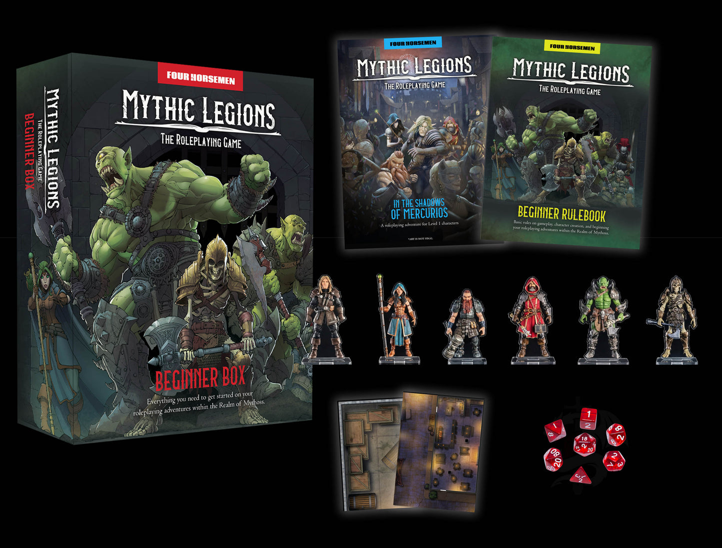 【2026年12月～2027年2月発送予定】Mythic Legions The RPG(ミシックリージョンズ・ロールプレイングゲーム) ビギナーボックス Four Horsemen Studios RPG