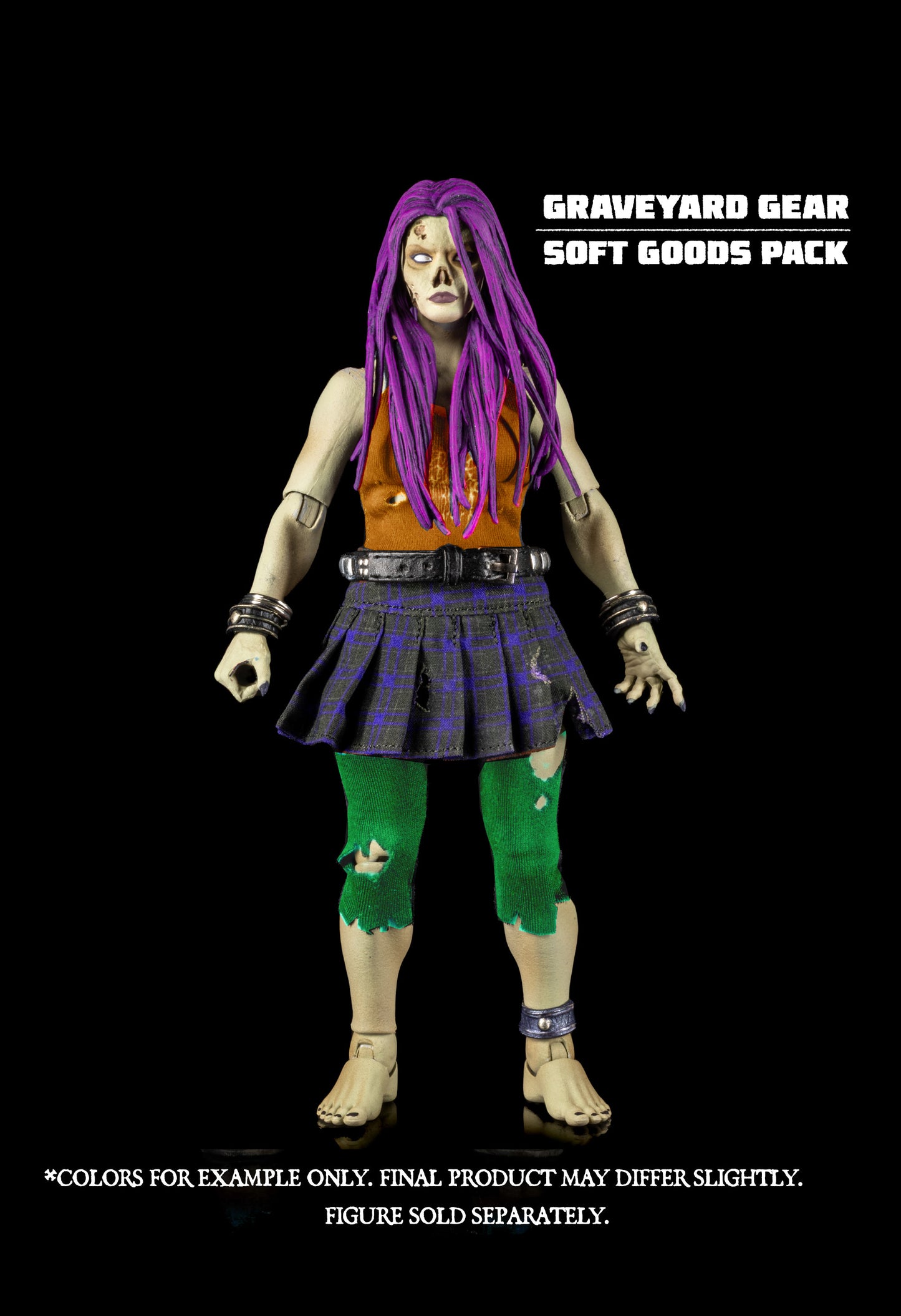 【2026年4～6月発送予定】Graveyard Zombies(グレイブヤードゾンビ)   ロッカーゾンビ衣装パック (Rocker Zombie Softgoods) Four Horsemen Studios GYZ