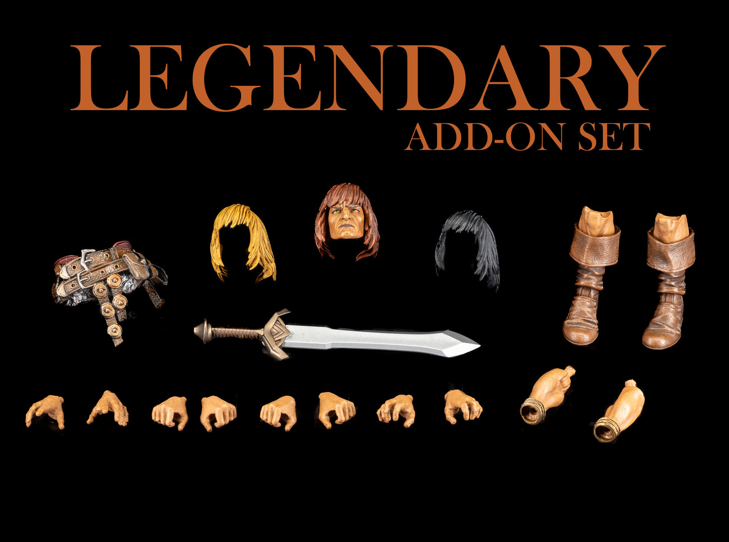 【2027年中期発送予定】Mythic Legions 伝説のバーバリアン オプションパーツセット (The Legendary Add-On Set) RF3