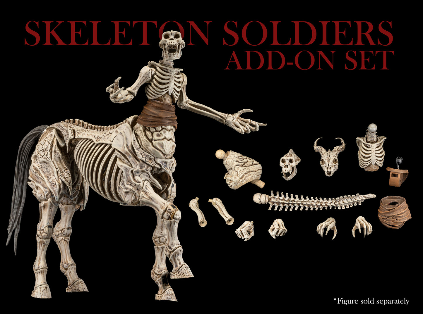 【2027年中期発送予定】Mythic Legions スケルトンソルジャー／スティード オプションパーツセット (Skeleton Soldiers Add-On Set) RF3