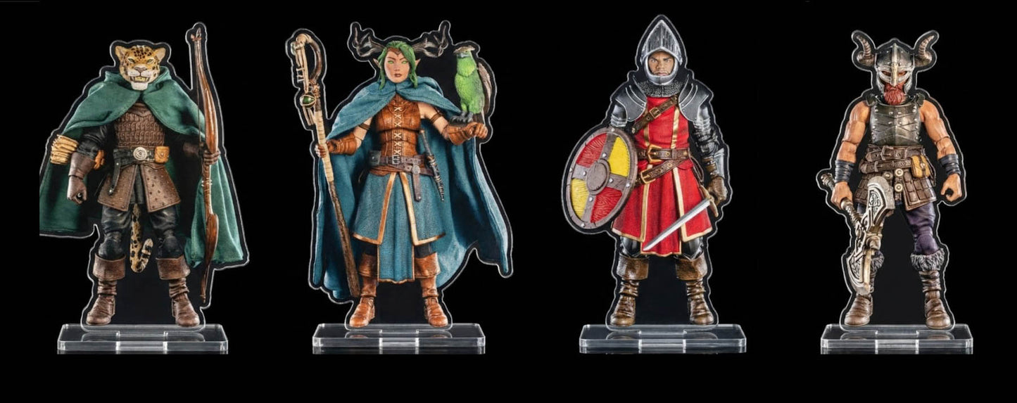 【2026年12月～2027年2月発送予定】Mythic Legions The RPG(ミシックリージョンズ・ロールプレイングゲーム) アクリルスタンドセット(ヒーローB) Four Horsemen Studios RPG